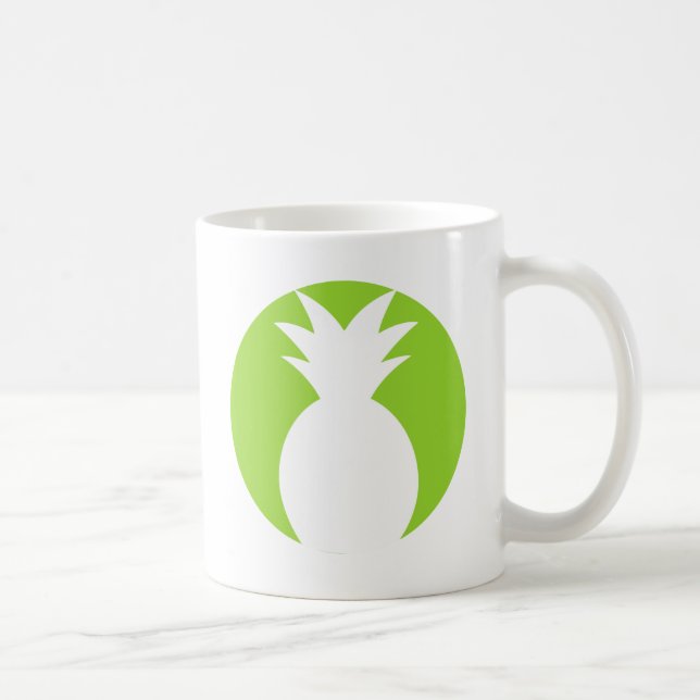 Välkommet grafiskt för ananas kaffemugg (Höger)