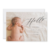 Välkommet med Kärlek födelsemeddelande // svart