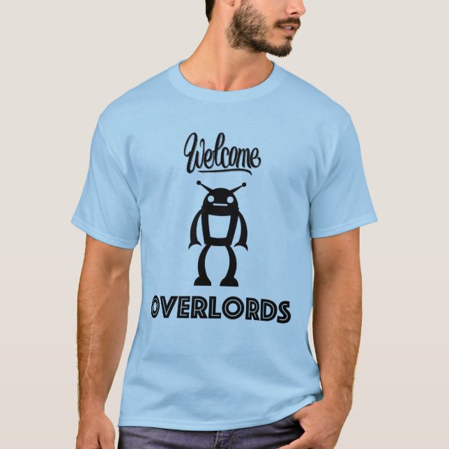 Välkommna robotOverlords Tee (Framsida)
