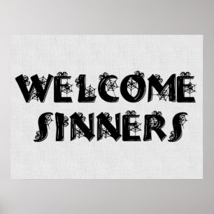 Välkommna Sinners! Poster