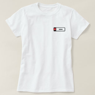 Välkomna anpassningsbar för rödkrabbor i namn bric t shirt