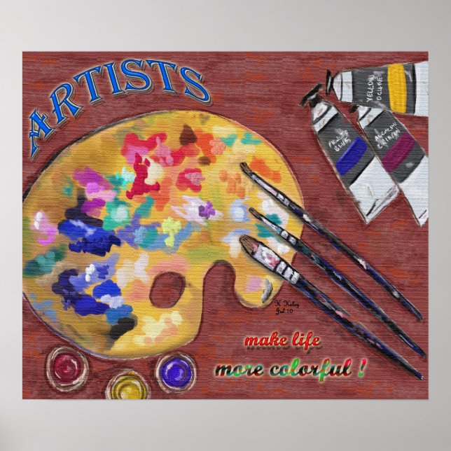 Välkomna artister-utskrift poster (Framsidan)