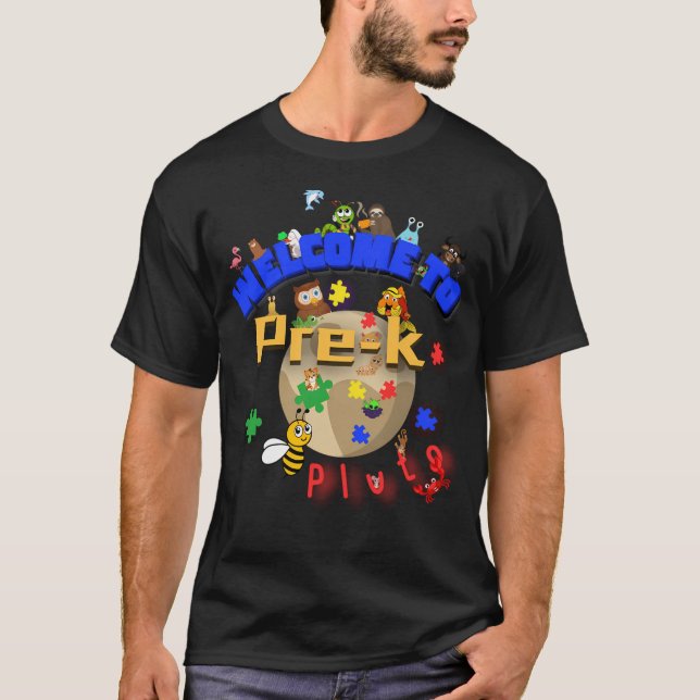 Välkomna Äventyr före-K Pluto Inspired Shirt De T Shirt (Framsida)