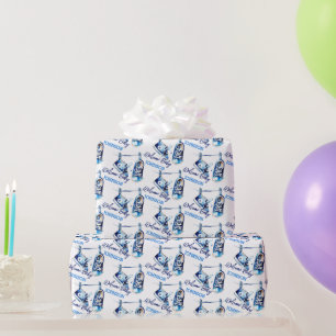 Välkomna baby blue sportskor personlig presentpapper