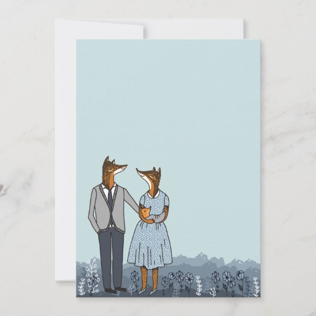 Välkomna babyskor / Pojke-meddelande Inbjudningar (Framsida)