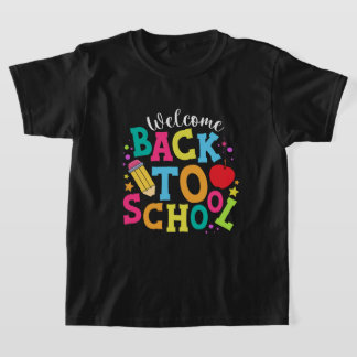 välkomna back to school för barn-pojkar t shirt