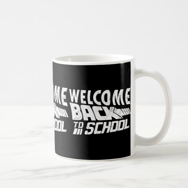 Välkomna Back to school första skollärardagen Kaffemugg (Höger)