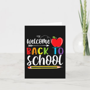 Välkomna Back to school första skollärardagen Kort