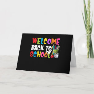 Välkomna Back to school första skollärardagen Kort
