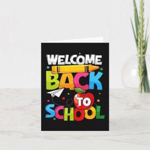 Välkomna Back to school första skollärardagen Kort