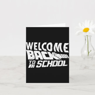 Välkomna Back to school första skollärardagen Kort