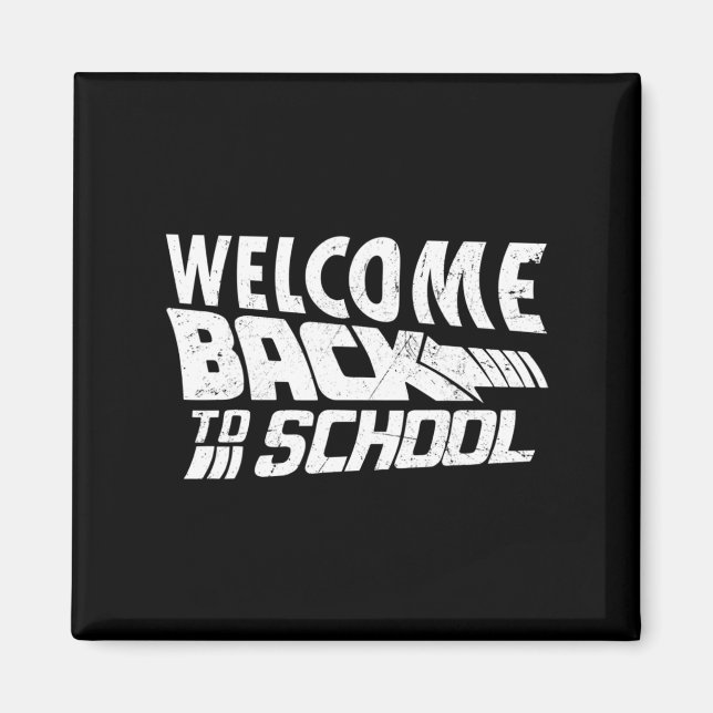 Välkomna Back to school första skollärardagen Magnet (Framsidan)