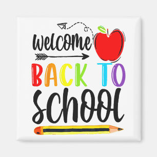 Välkomna Back to school första skollärardagen Magnet
