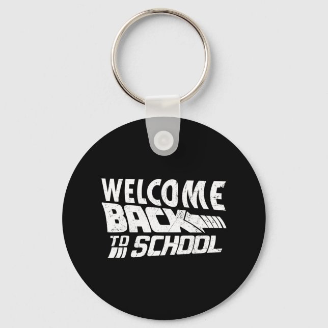 Välkomna Back to school första skollärardagen Nyckelring (Framsida)