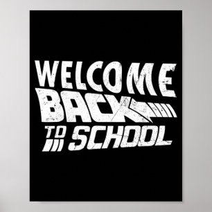 Välkomna Back to school första skollärardagen Poster