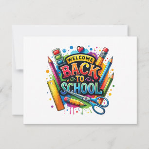 Välkomna Back to school första skollärardagen Spara Datumet