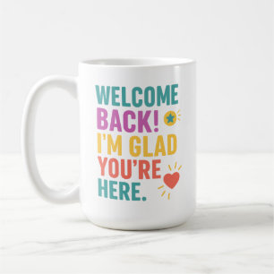 Välkomna Back to school, lärarkänslogåva Kaffemugg