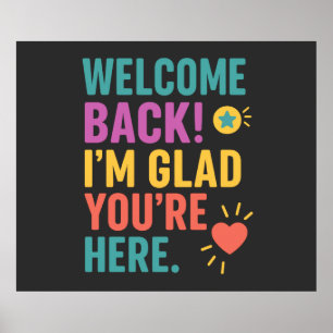 Välkomna Back to school, lärarkänslogåva Poster