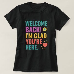 Välkomna Back to school, lärarkänslogåva T Shirt