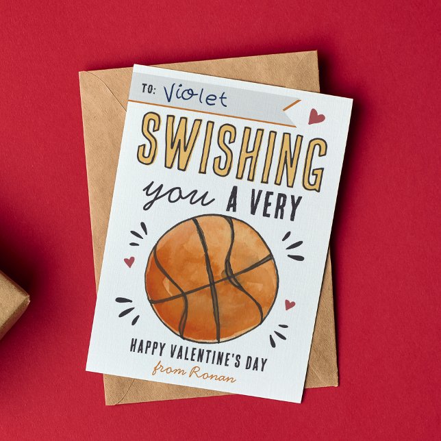 Välkomna Basketball Classroom Alla hjärtans dagsko Inbjudningar (Skapare uppladdad)