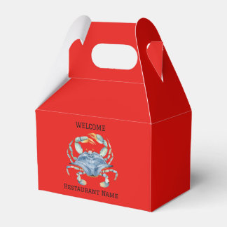 Välkomna blåa Crab Personalize Presentaskar