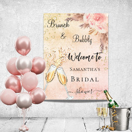 Välkomna blommor från möhippa brunch ro poster