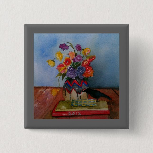 Välkomna det nya året knapp (Framsida)