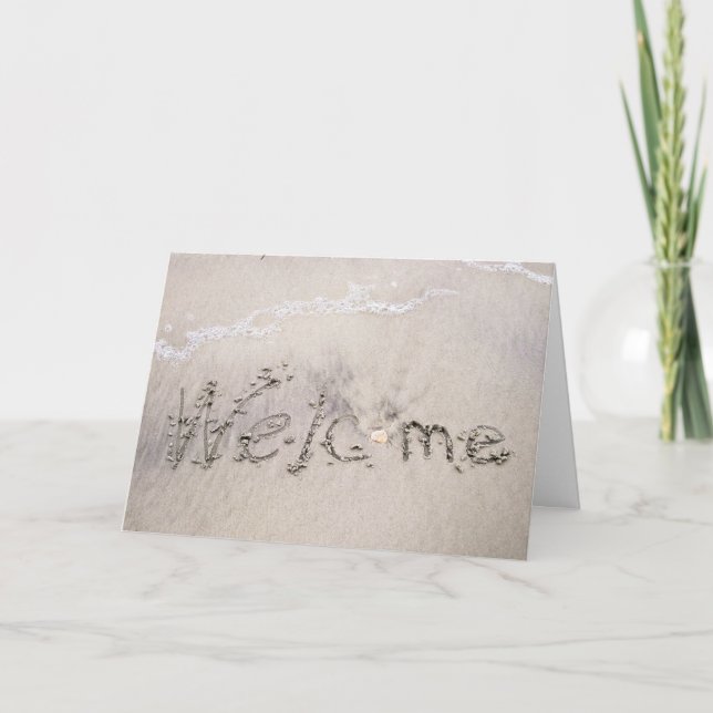 Välkomna för Beach-hyror Kort (Framsida)