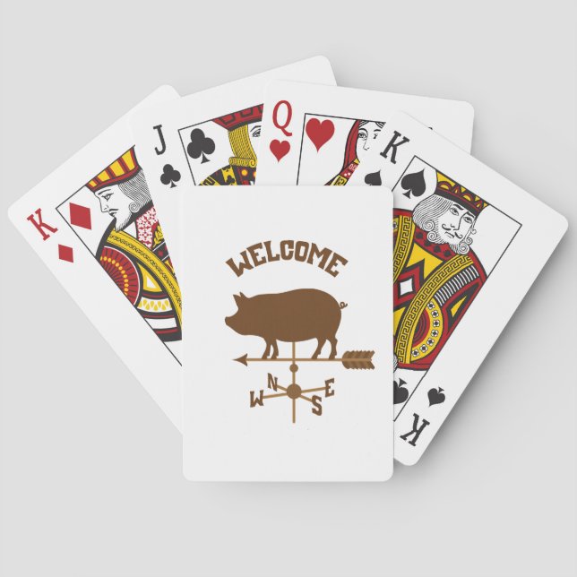 Välkomna Gris Casinokort (Baksidan)