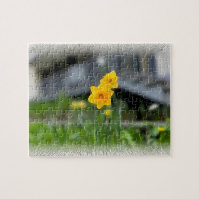 Välkomna gula blommor pussel (Horisontell)