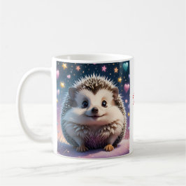 Välkomna Hedgehog med stjärnor och hjärta Kaffemugg