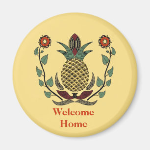 Välkomna hem, ananas magnet
