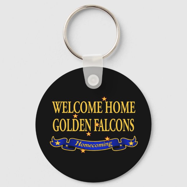 Välkomna hem Golden Falcons Nyckelring (Framsida)
