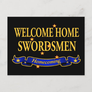 Välkomna hem-Swordsmen Vykort