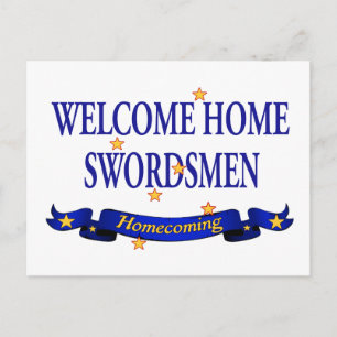 Välkomna hem-Swordsmen Vykort