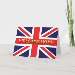 Välkomna hemkort med Union Jack Kort