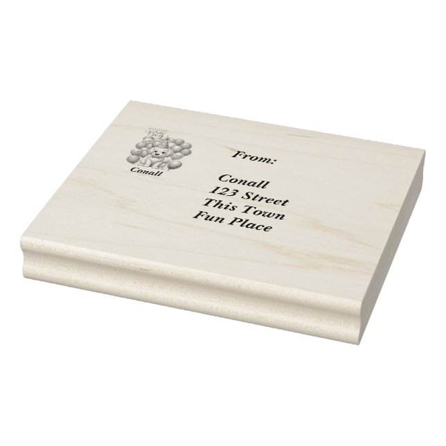 Välkomna Hund- och ballongdesign för valpen Pojke Stämpel (Stämpel)