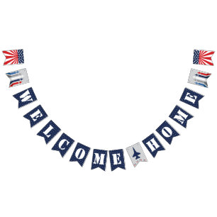 Välkomna Jet-banderollen för militära stridsstyrko Vimplar