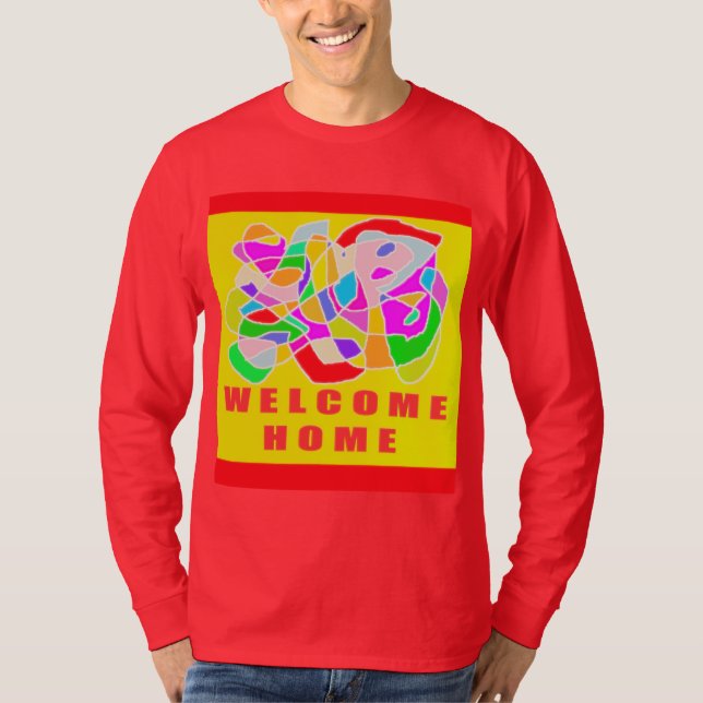 Välkomna logotyp för konstpussel t shirt (Framsida)