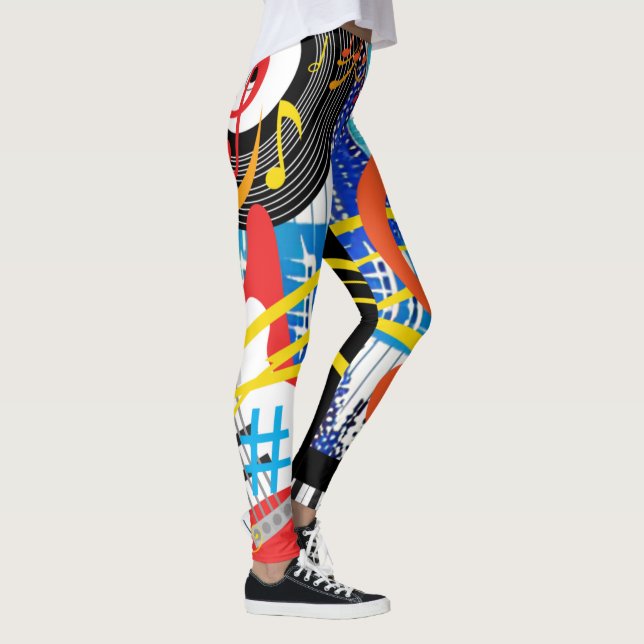 Välkomna musik leggings (Höger)