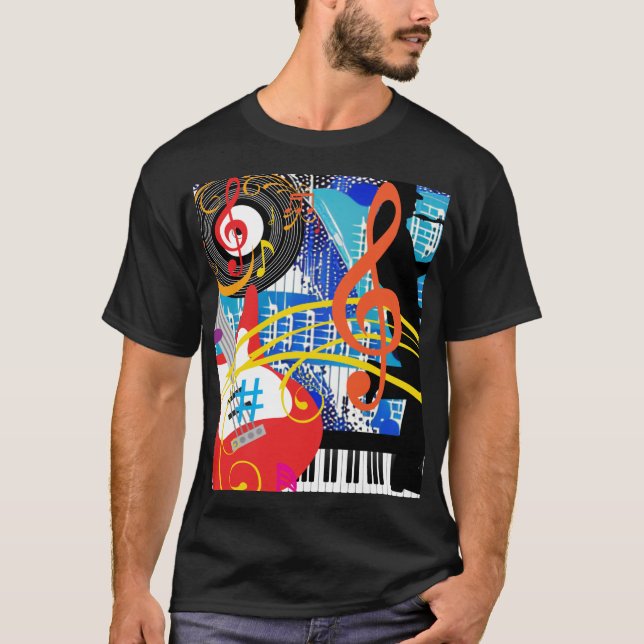 Välkomna musik t shirt (Framsida)