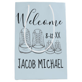 VÄLKOMNA Nya ankomsten Baby Shower Boy Blue