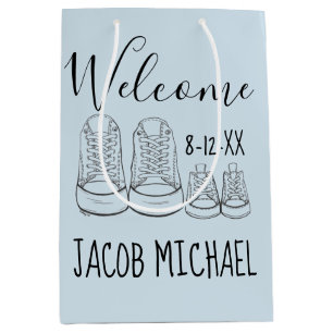 VÄLKOMNA Nya ankomsten Baby Shower Boy Blue