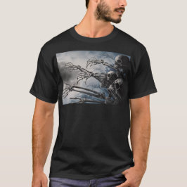 Välkomna Odöda Zombie Skeleton Scary Spooky T Shirt
