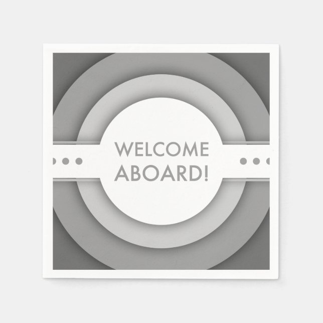 välkomna ombord pappersservett (Framsidan)