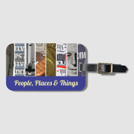 Välkomna segment av en Meeting Recovery Slogan Bagagebricka