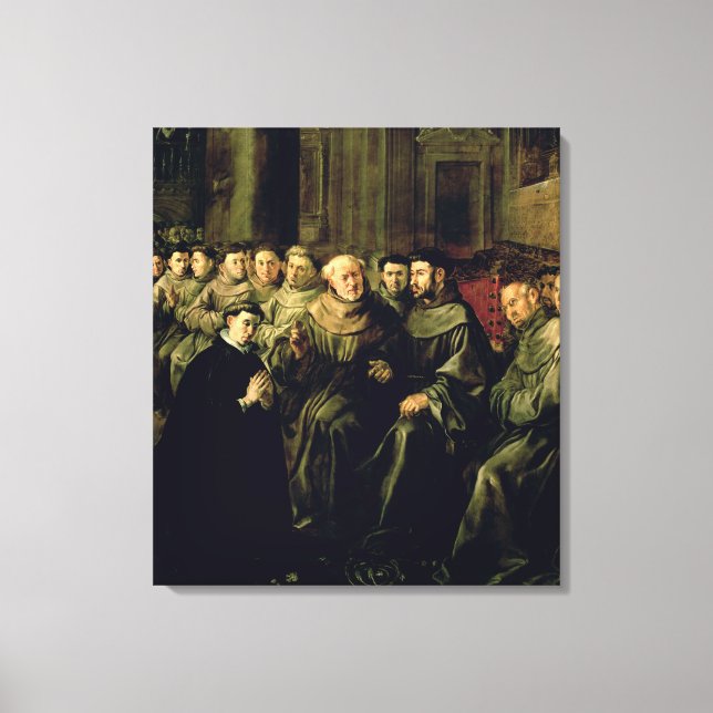 Välkomna St. Bonaventure in i Franciscan Canvastryck (Framsida)