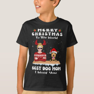 Välkomna terrier-jul till världens bästa Hund Mamm T Shirt