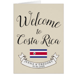 Välkomna till anpassningsbar för Costa Rica Hälsningskort