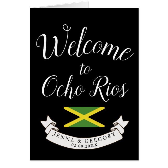 Välkomna till anpassningsbar för Jamaica | Hälsningskort (Framsidan)
